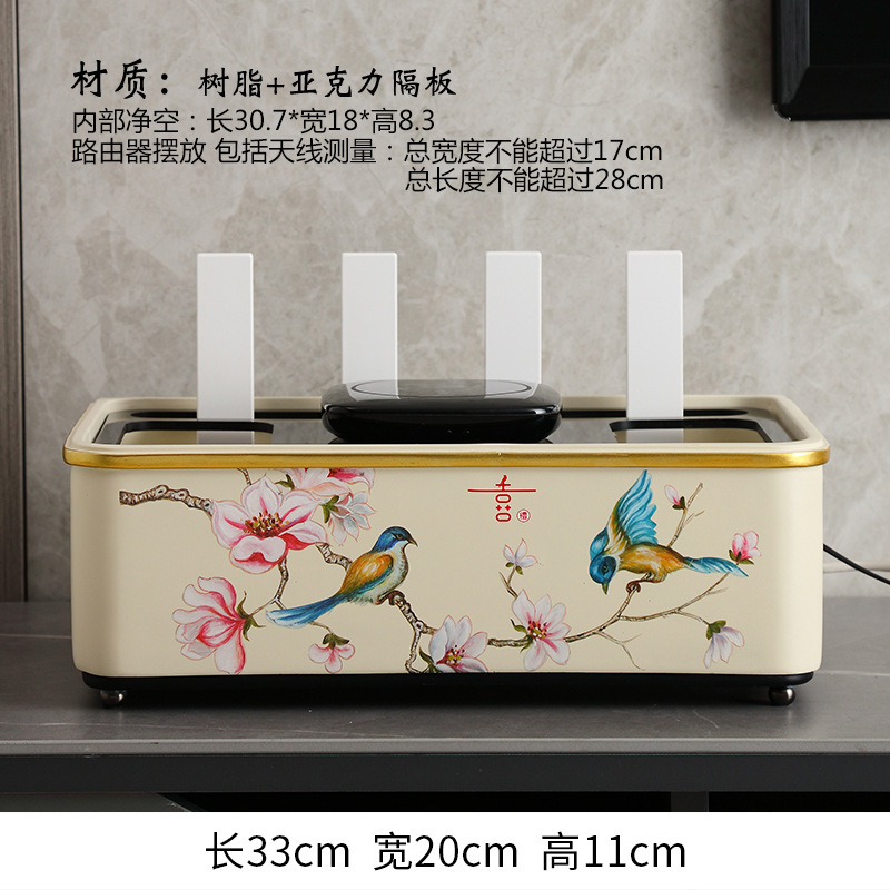 Off-white happy event router storage box-single layer