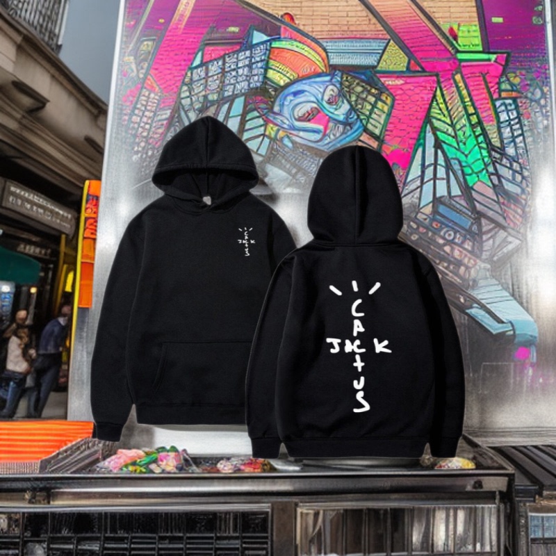 Cactus Jack Swag Letter Print Hooded Sweatshirt Women's Men's Hooded Sweatshirts Casual Pullover Cactus Jack Swag Letter Print Hooded Sweatshirt Women's Men's Hooded Sweatshirts Casual Pullover