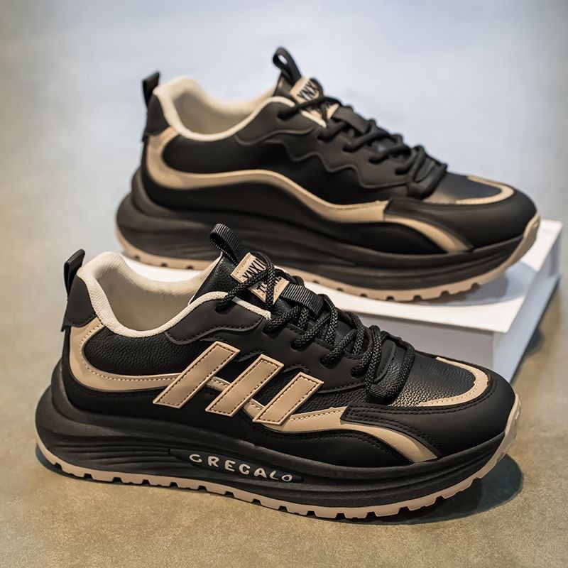 Zapatos de hombre 2025 primavera nuevos zapatos deportivos clásicos de todo fósforo zapatos casuales de hombre pequeños zapatos blancos de moda zapatos ligeros de papá