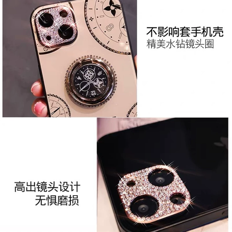 Защитник объектива камеры (Apple iPhone 15/15 Pro Max), металлическая рамка со стеклом, водостойкий