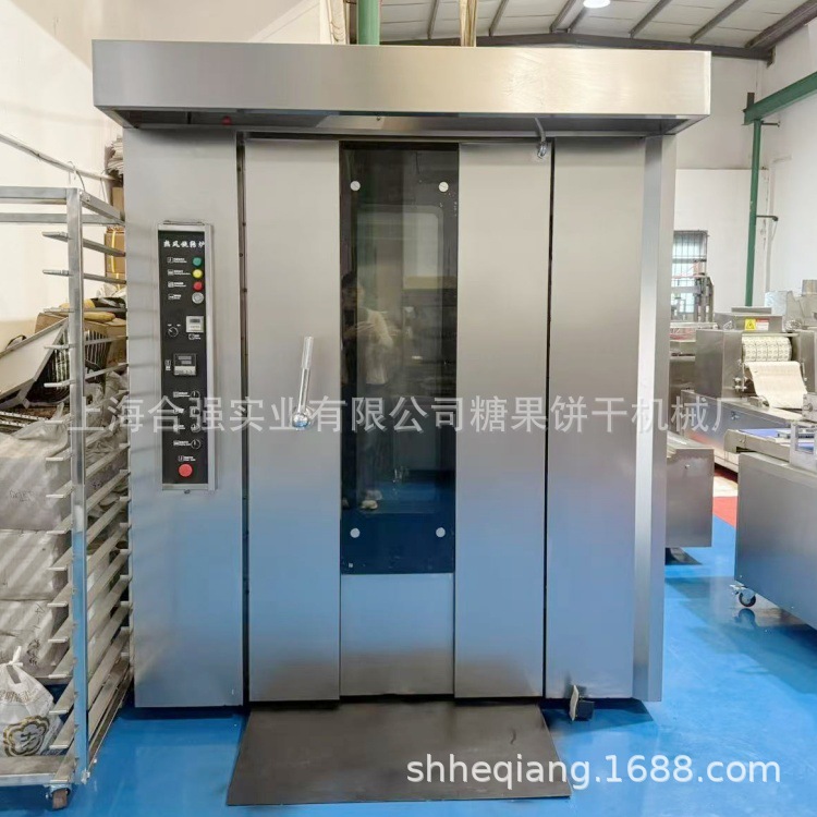 食品机械 热风旋转炉 烘焙桃酥成型机 32盘烘烤炉 燃气热风烤箱