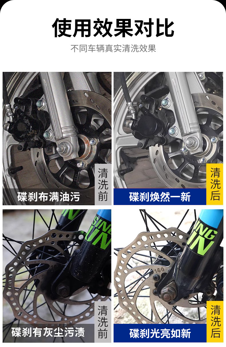 Topbit Powerful Degreaser and Rust Remover for Disc Brakes, No-Disassembly Cleaning and Maintenance, Brake System Deep Cleaning Agent