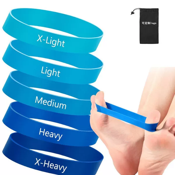 Finger Resistance Band Thumb Training Fitness Stretching Device Mouse Hand Grip Circle Finger Ring Set