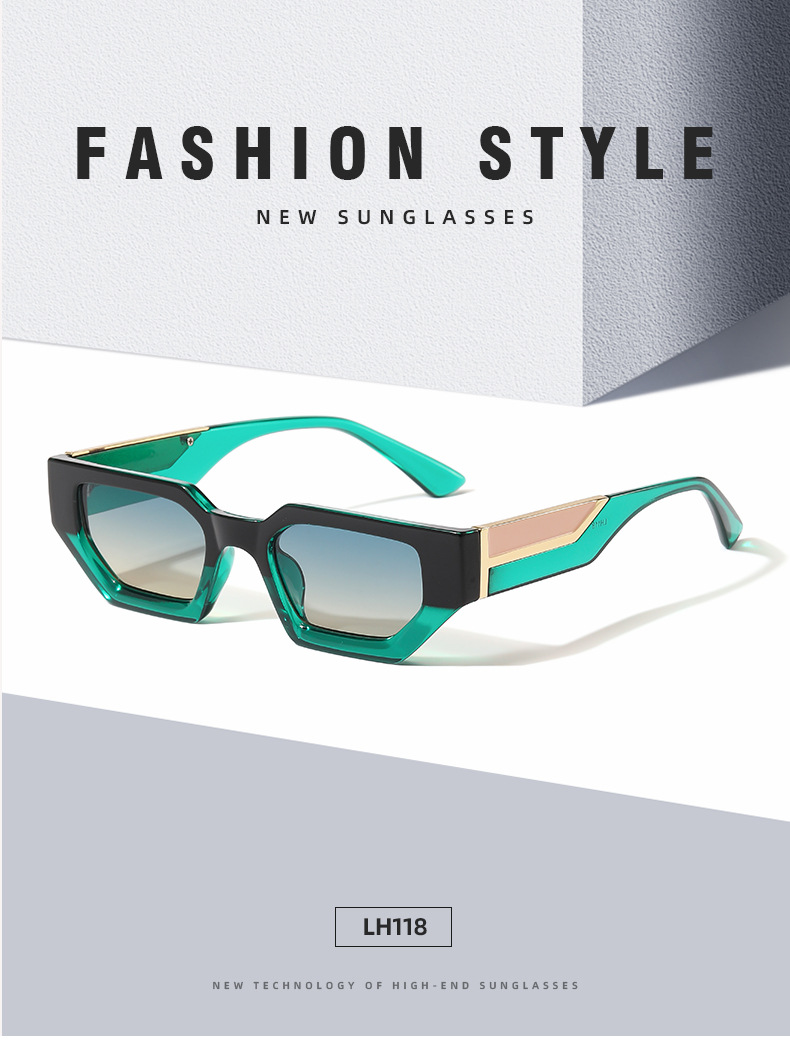 50g Weight Casual Simple Style Geometric PC UV400 Protection Square Full Frame Women's Sunglasses