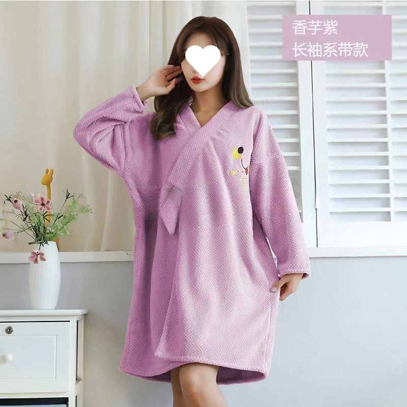 두꺼운 목욕 타월을 착용 한 성인 여성용 목욕 스커트 나이트 가운 목욕 빠른 건조 목욕 가운 부드러운 흡수성 반팔 목욕 가운