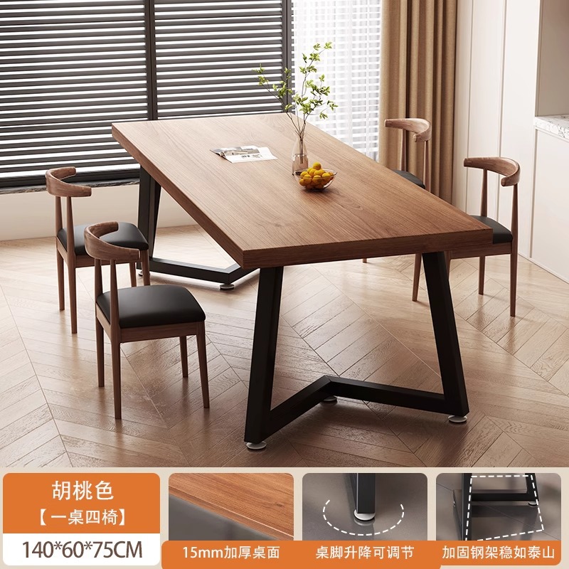 Mesa de comida rápida y silla restaurante restaurante restaurante restaurante de fideos snack bar sopa de arroz mesa de comedor de comedor comercial cuadrada mesa y silla combinación