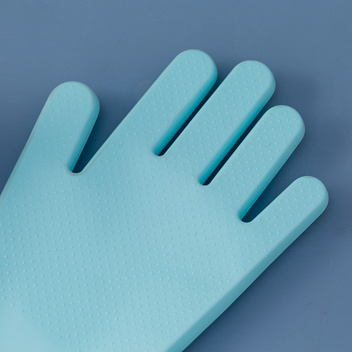 Pet bath gloves silicone bath brush dog hair removal anti-scratch and bite massage brush cat gloves cleaning supplies