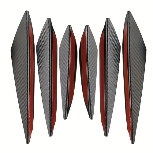 Cross-border automotive parts modification insurance bumper carbon fiber texture wind knife universal extended anti-collision strip vehicle wrap