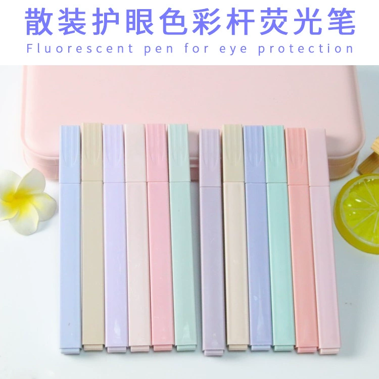 Массовый цветной стержень-маркер, соль, сладкий 12-цветный справочник, ручка, креативные канцелярские принадлежности, студенческая маркировочная ручка, оптовая продажа