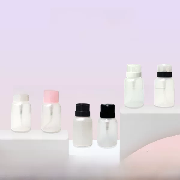 Manicure Press Bottle 220ml Lock Head Press Bottle Manicure Tool Nail Polish Remover Water Clean Water Press Bottle