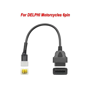 Obd to 6 Pin for Delphi Motorcycle 6 Pin Suitable for Delphi Motorcycle Adapter Cable
