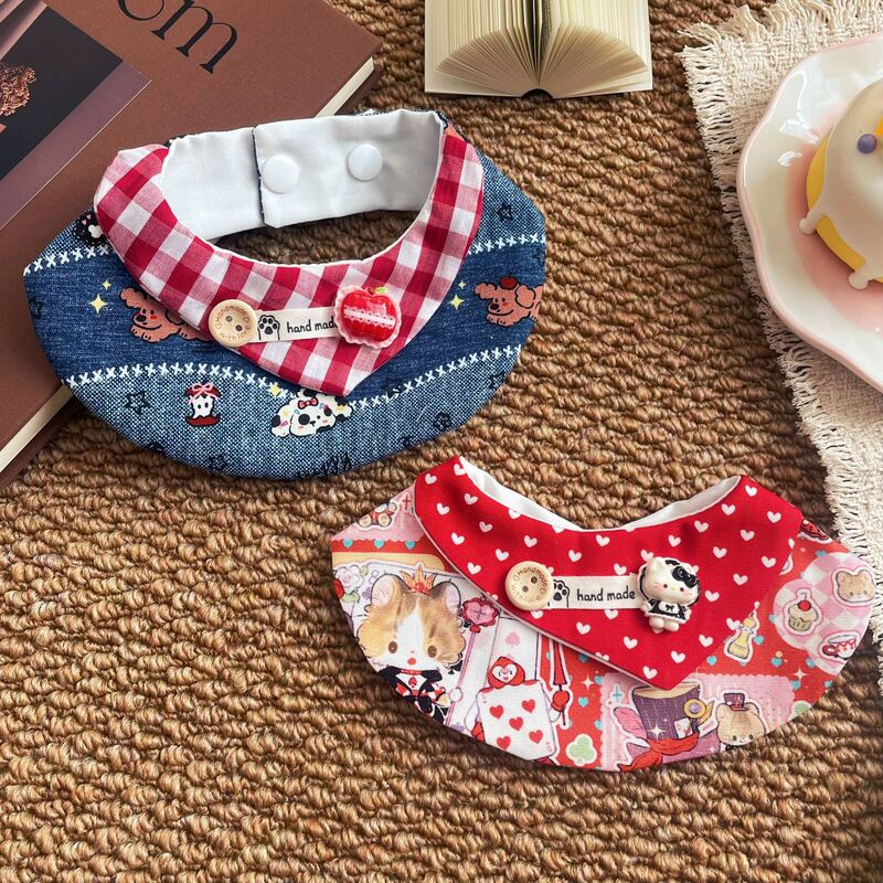 Pet Cat and Dog Stylish Bibs, Cartoon Neck Collars for Small and Medium-Sized Dogs, Wholesale Accessories Pet Cat and Dog Stylish Bibs, Cartoon Neck Collars for Small and Medium-Sized Dogs, Wholesale Accessories