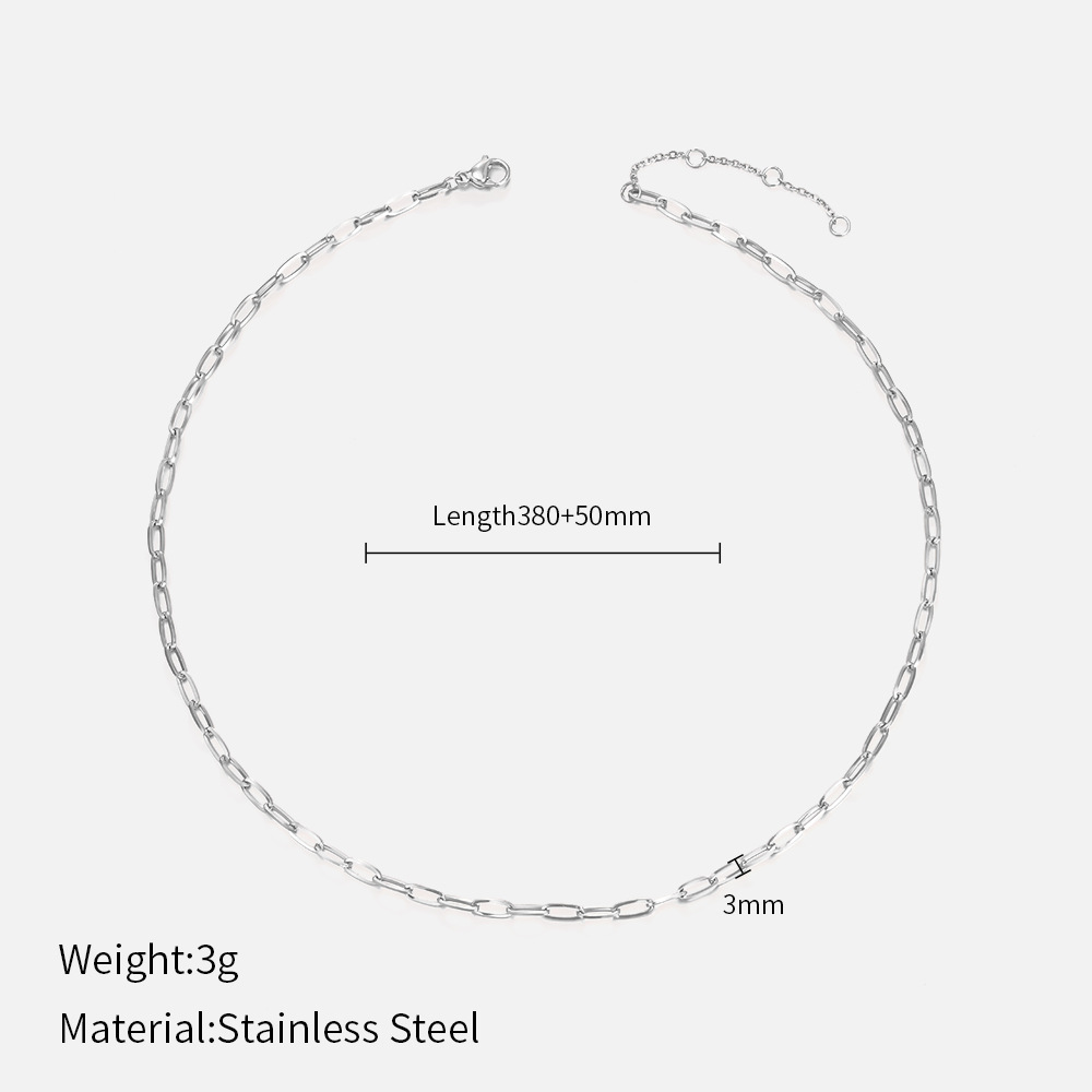 Simple Style Geometric Stainless Steel Gold Plated Necklace