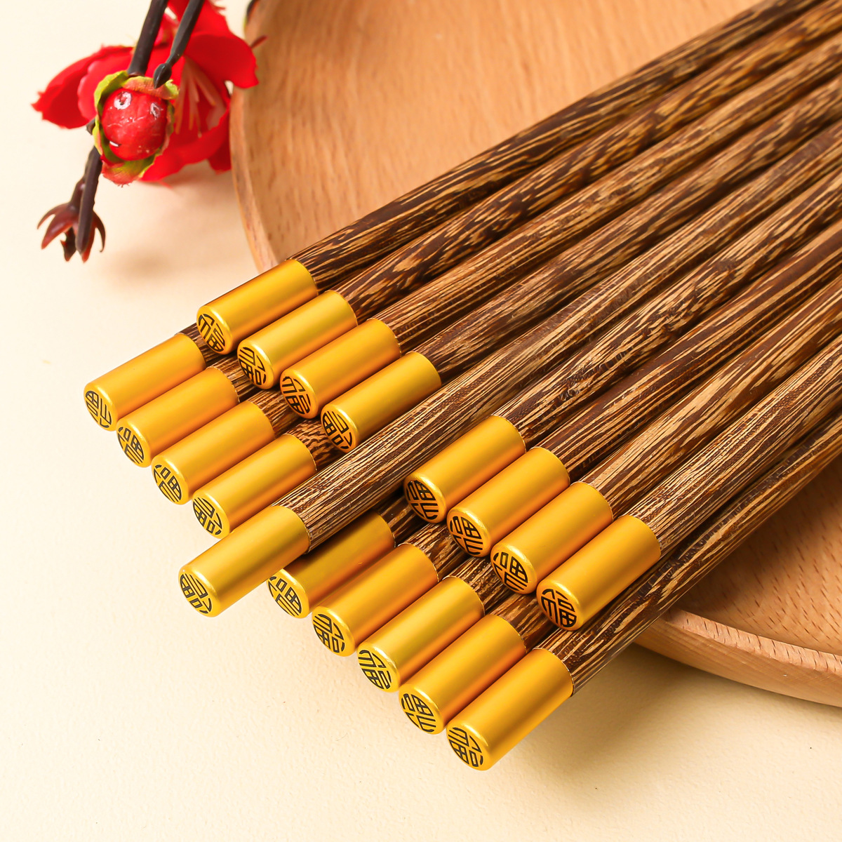 Palillos de madera de ala de pollo al por mayor cúpula fu personaje sin pintura sin cera antideslizante antimoho grupo comunitario compra suministro regalo palillos