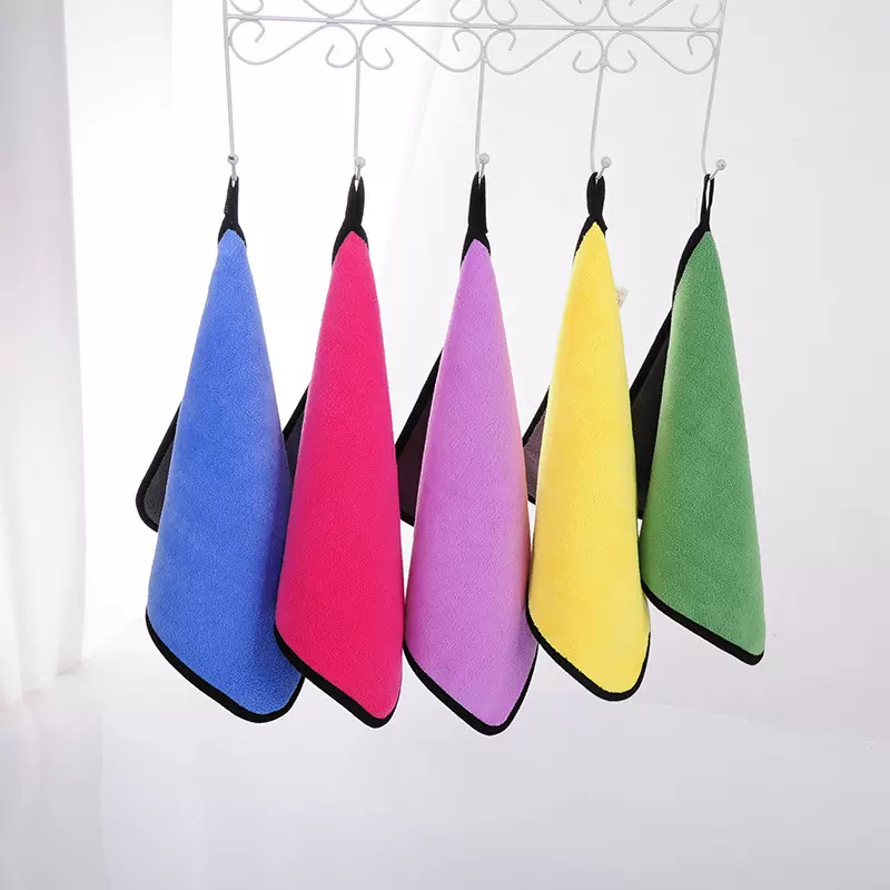 厂家批发AB双层面洗车毛巾加厚吸水擦车巾擦地擦玻璃抹布支持定制