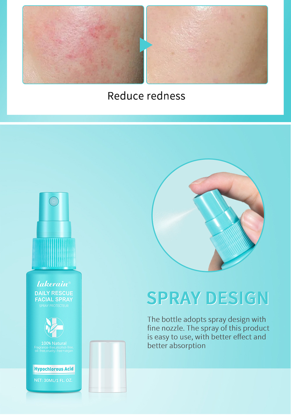 lakerain Facial spray hypochlorous acid spray undefined