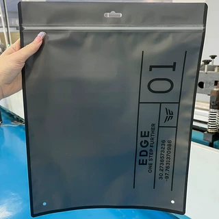 跨境电商定制小批量印刷半透明防静电铝箔袋子 ins服装自封包装袋