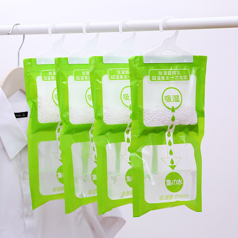 Home wardrobe dehumidifier factory wholesale room moisture-proof anti-mold humidification bag for student dormitory, hanged type moisture removal bag