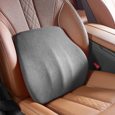 pillow suede car waist Headrest - single-waist-gray