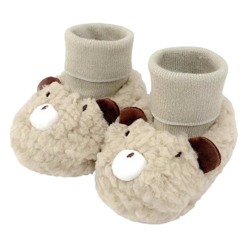 2021 otoño e invierno Bebé Zapatos de niño de fondo suave recién nacido engrosado forro polar cubierta de protección del pie Bebé Zapatos de algodón zapatos Calcetines