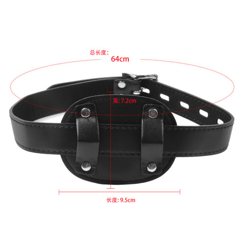 Adult Toys Manufacturer Direct Supply Black PU Leather Penis Plug Couples Erotic Toys One Piece Dropshipping