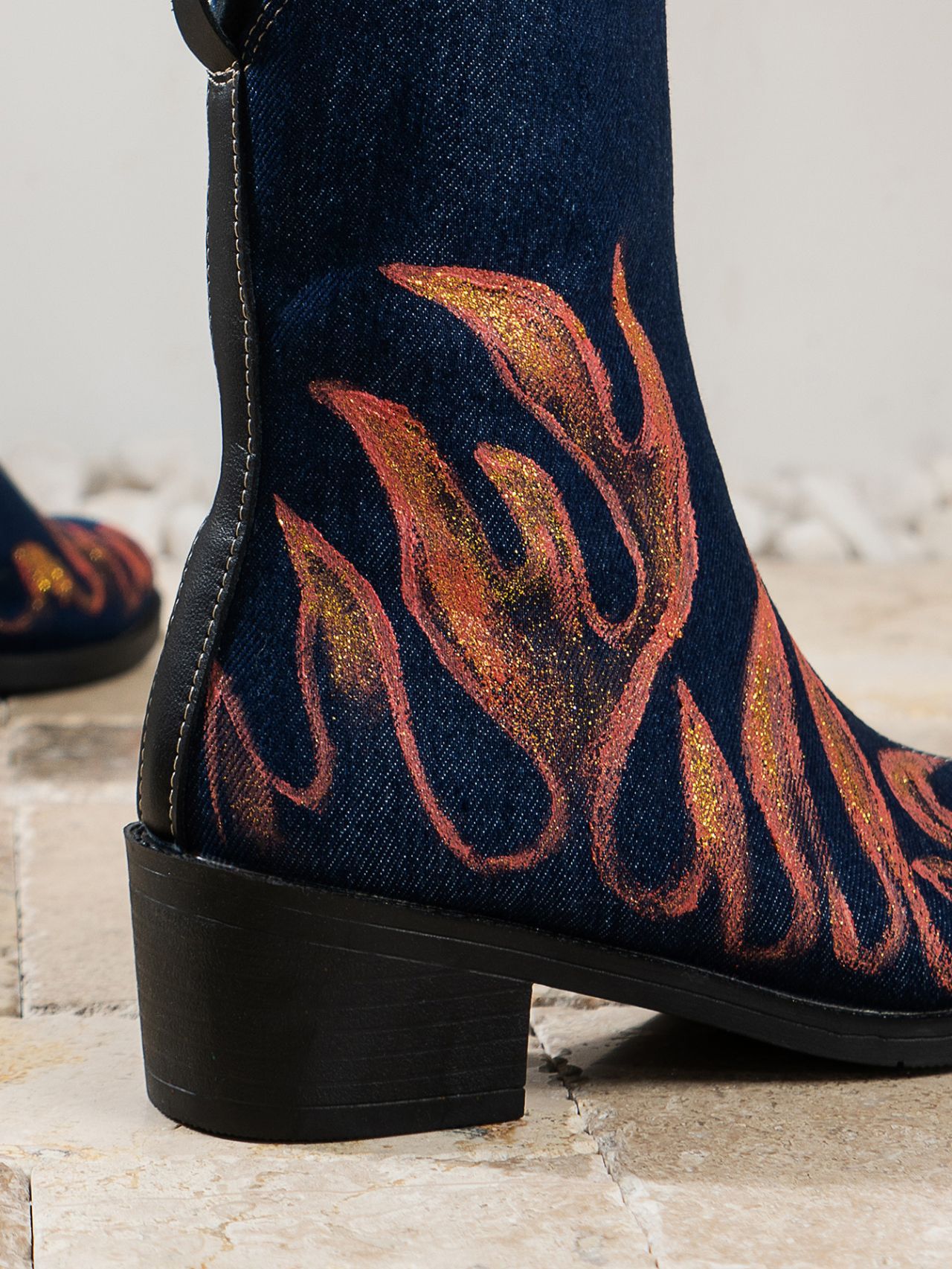 Herbst und winter frauen stiefel Runde kappe platz mit denim stiefeletten einfarbig frauen stiefel_voghion.com