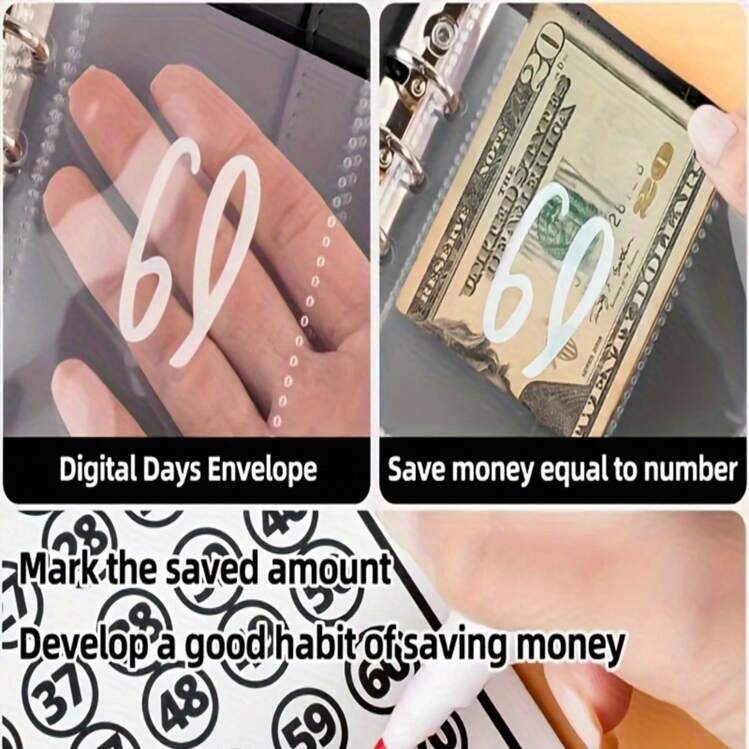 Cross-border 100 Envelope Challenge Couple's Money Saving Notepad Challenge Loose-leaf Cash Account