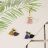 Pendant with tassels, hair accessory, earrings handmade, simple and elegant design