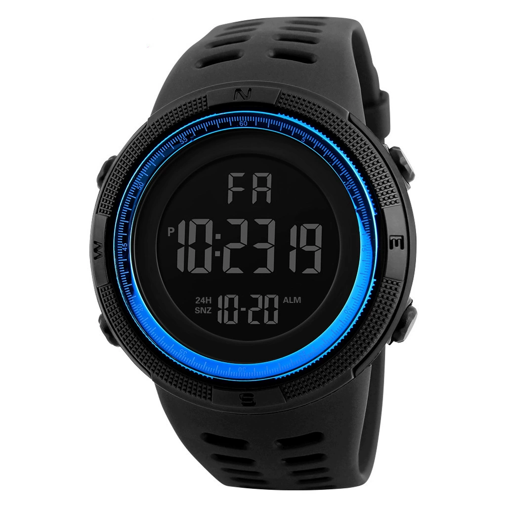 Digital Travel Watch, Sports Unisex, Large Screen Display, 24h, Multiple Colors