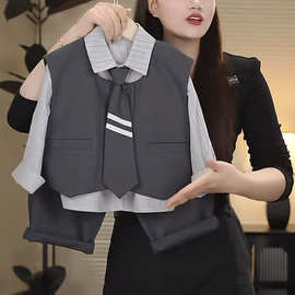 男童春秋套装2025新款洋气宝宝秋季时髦潮儿童酷帅西装三件套礼服