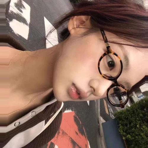 New Small Frame Cat-Eye Sunglasses, 23 Yuan Ying Style Y2K Retro Bookworm Round Sunglasses for Women and Men
