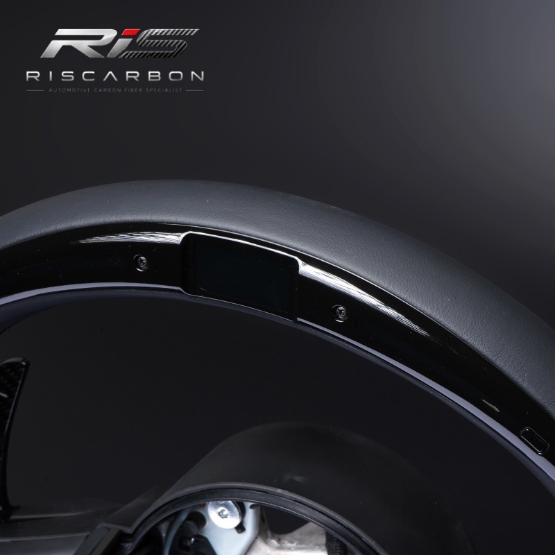 Compatible with BMW flat-bottom black leather steering wheel F30F10F15F16F20F25F01 LED carbon paddle shifters