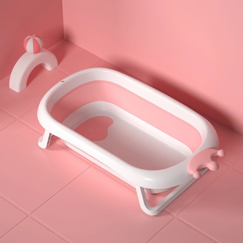 Baño para bebés Baño plegable para bebés Los niños recién nacidos pueden sentarse y acostarse Baño grande para niños