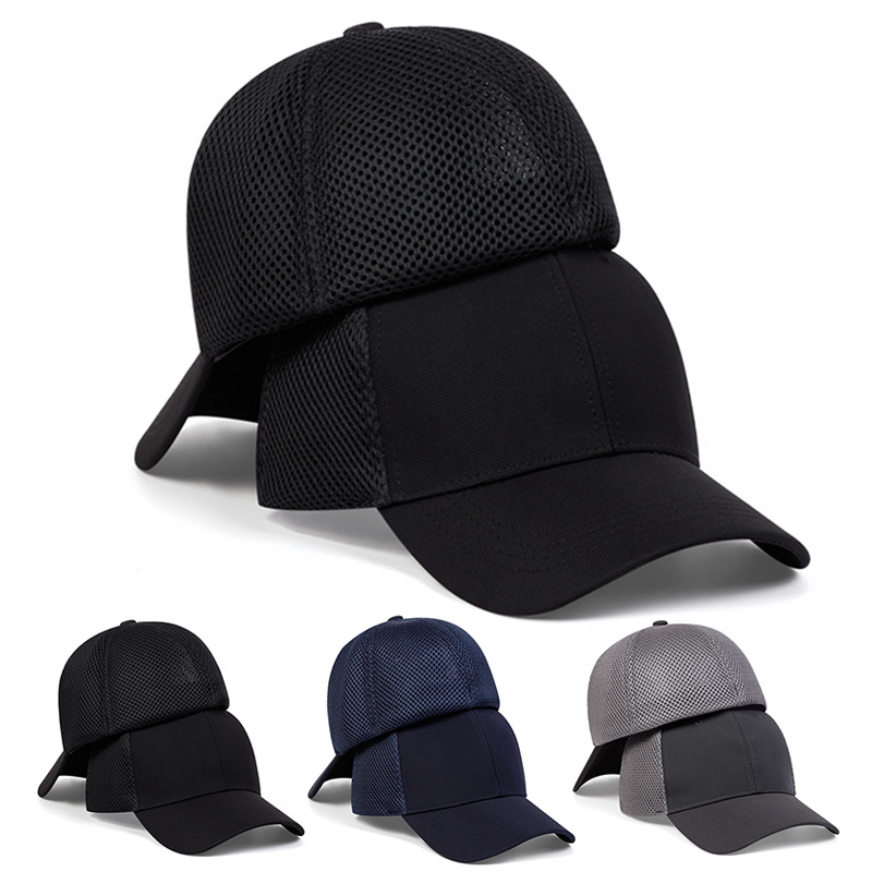 New Fully Enclosed Hat Men's Large Size Hat Men's Trendy Korean Style Peaked Cap Ins High Top Baseball Cap Spring and Summer