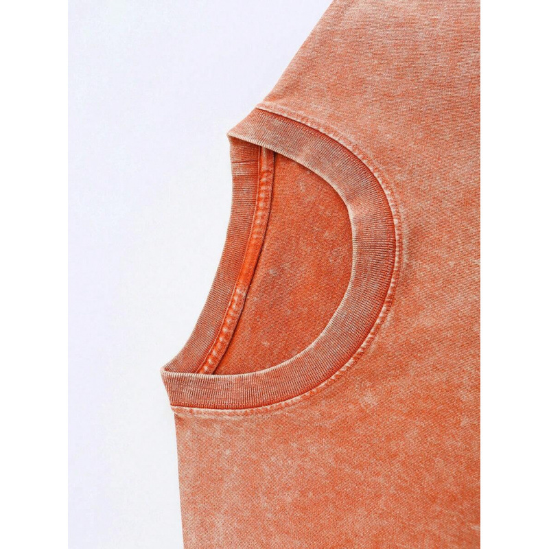 Ropa de hombre Tallas grandes Camiseta de algodón puro con estampado gráfico de palmeras Top casual para hombre Para ocasiones formales e informales Para hombre_voghion.com