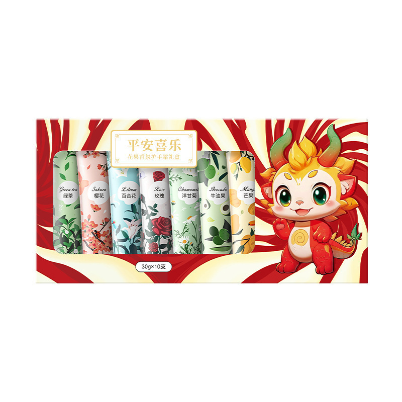 Jinnia フラワー＆フルーツ ハンドクリーム セット 保湿と水分補給 10個入り ギフトボックス 保湿と若返り 5個入り お土産|undefined