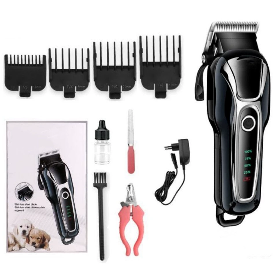 Pet электрический толчок и ножничный аккумулятор большой емкости LCD цифровой ЖК-дисплей бас умный шумоподавление