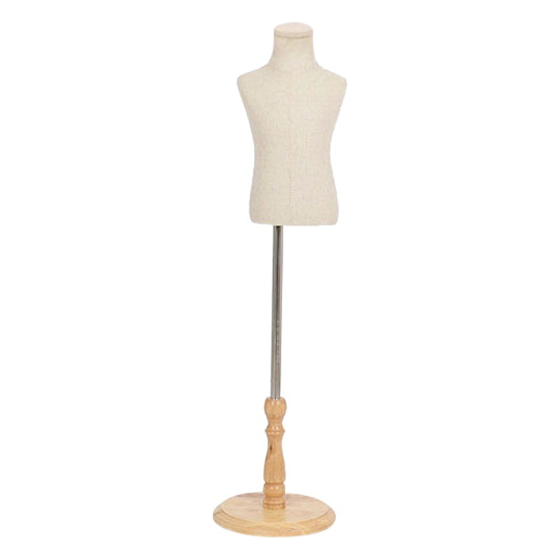 Maniquíes de medio cuerpo con base plana para exhibición de ropa infantil en tiendas, maniquíes realistas para escaparates de ropa infantil.