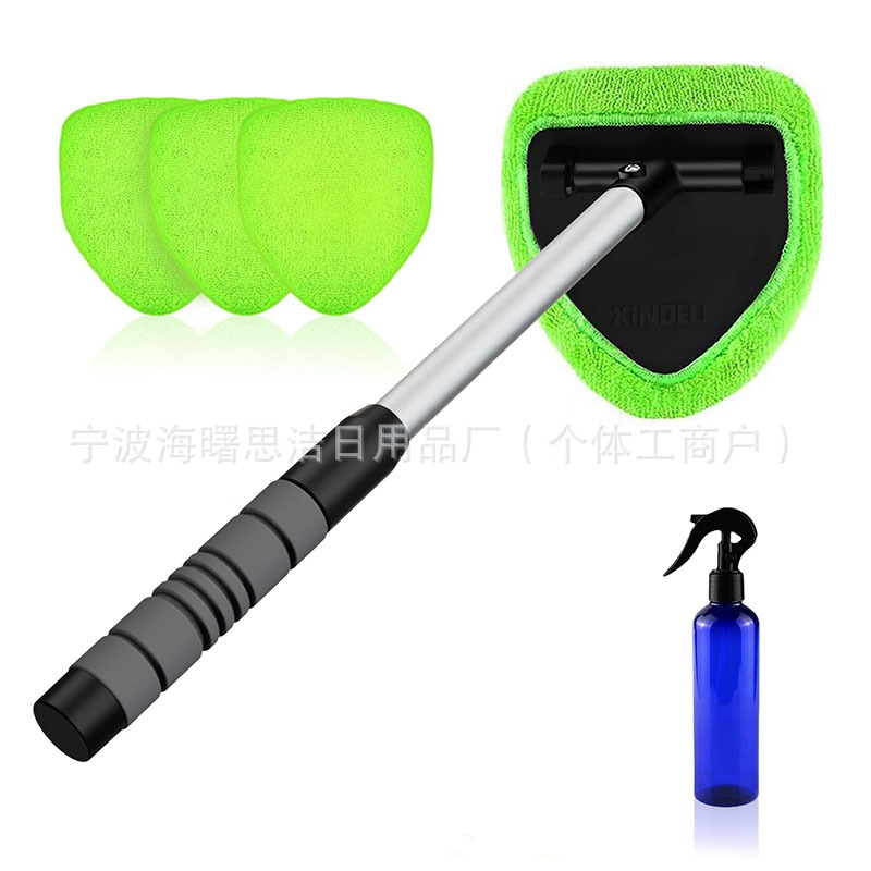 펜타곤 B 스펀지 손잡이 + 녹색 천 커버 4개 + 파란색 병 200ml