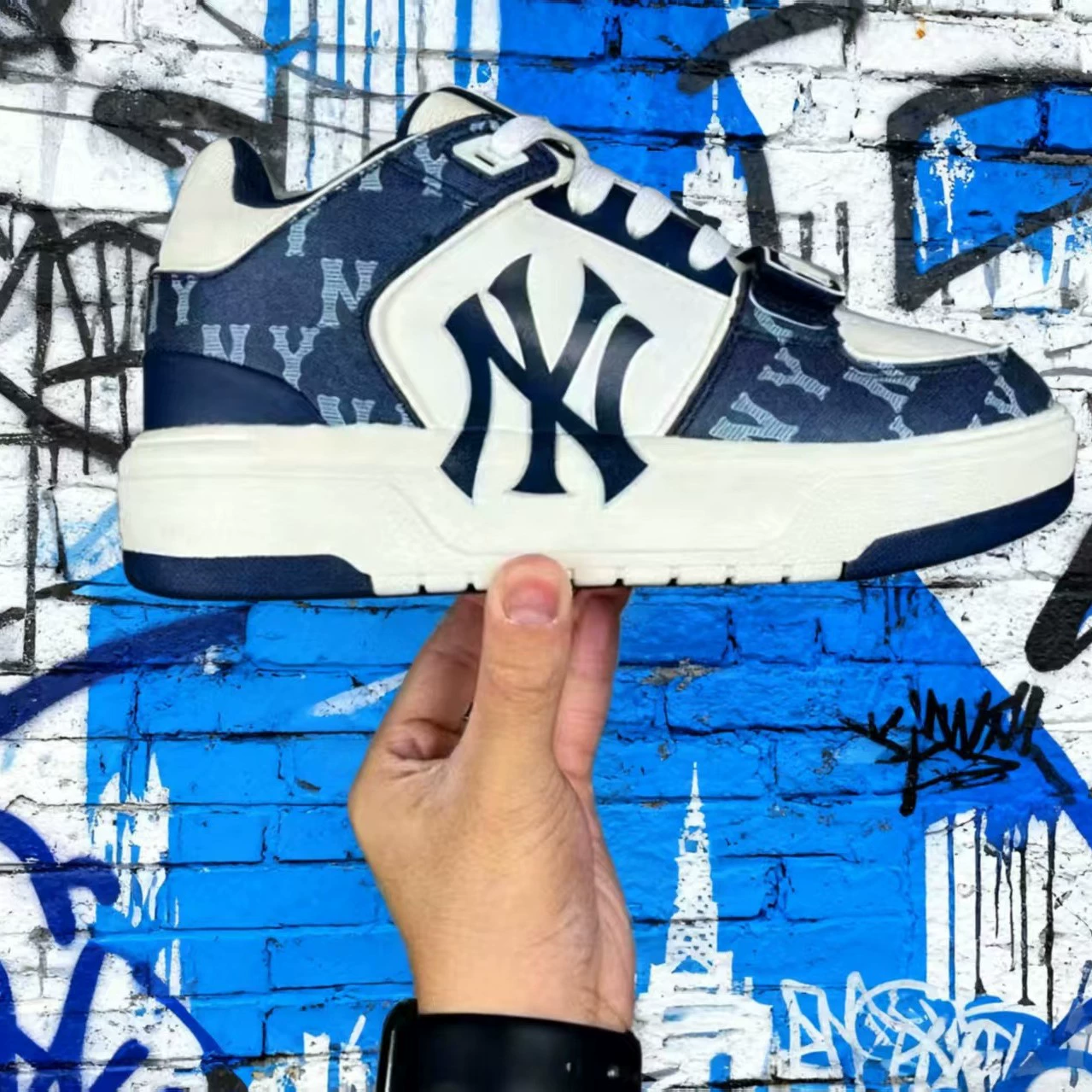 [Hot Style] Putian Pure Original Mbl Thick-Soled Heightening Dad Shoes Ny Letter Retro Casual Platform Shoes for Men and Women