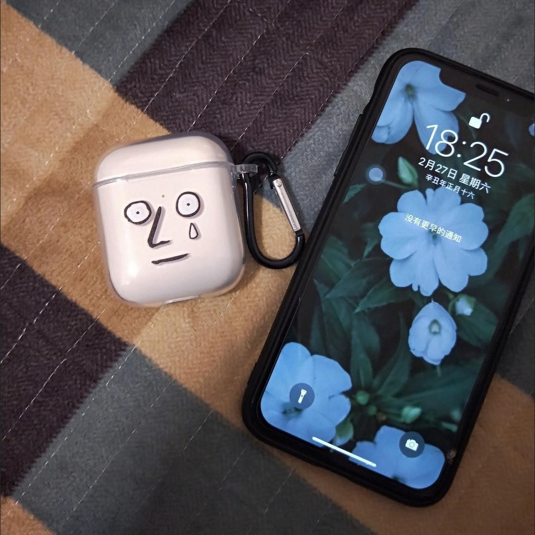 Personalidad simple payaso emoticon para airpods4 Apple auriculares bluetooth pro3 cubierta transparente cubierta suave