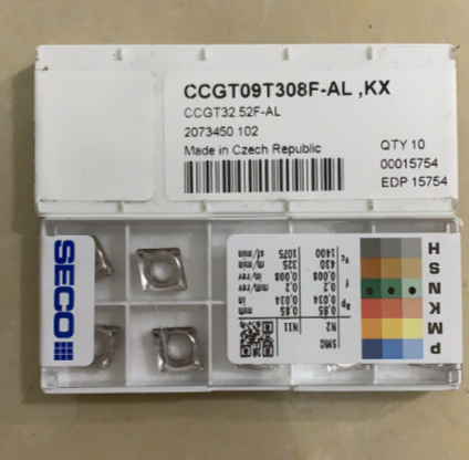 山高镀层刀片CCGT060201-F1 CP500车刀片 瑞典山高