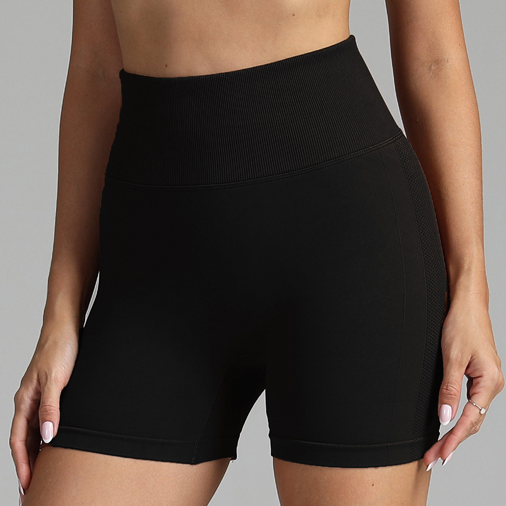 Pantalones cortos de yoga de cintura alta para mujer, pantalones cortos deportivos ajustados para correr, pantalones deportivos de secado rápido, pantalones deportivos para fitness, verano