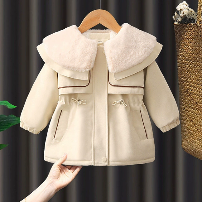 Children's winter quilted jacket, western style, increased thickness