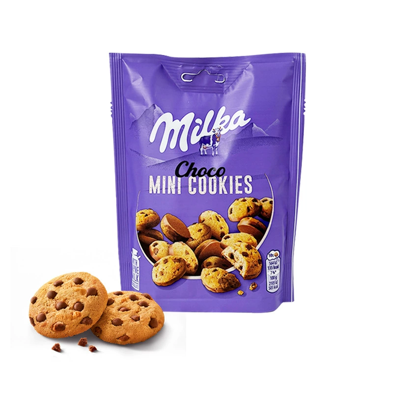 Печенье Milka Mini с шоколадной крошкой, импорт из Германии, 110 г
