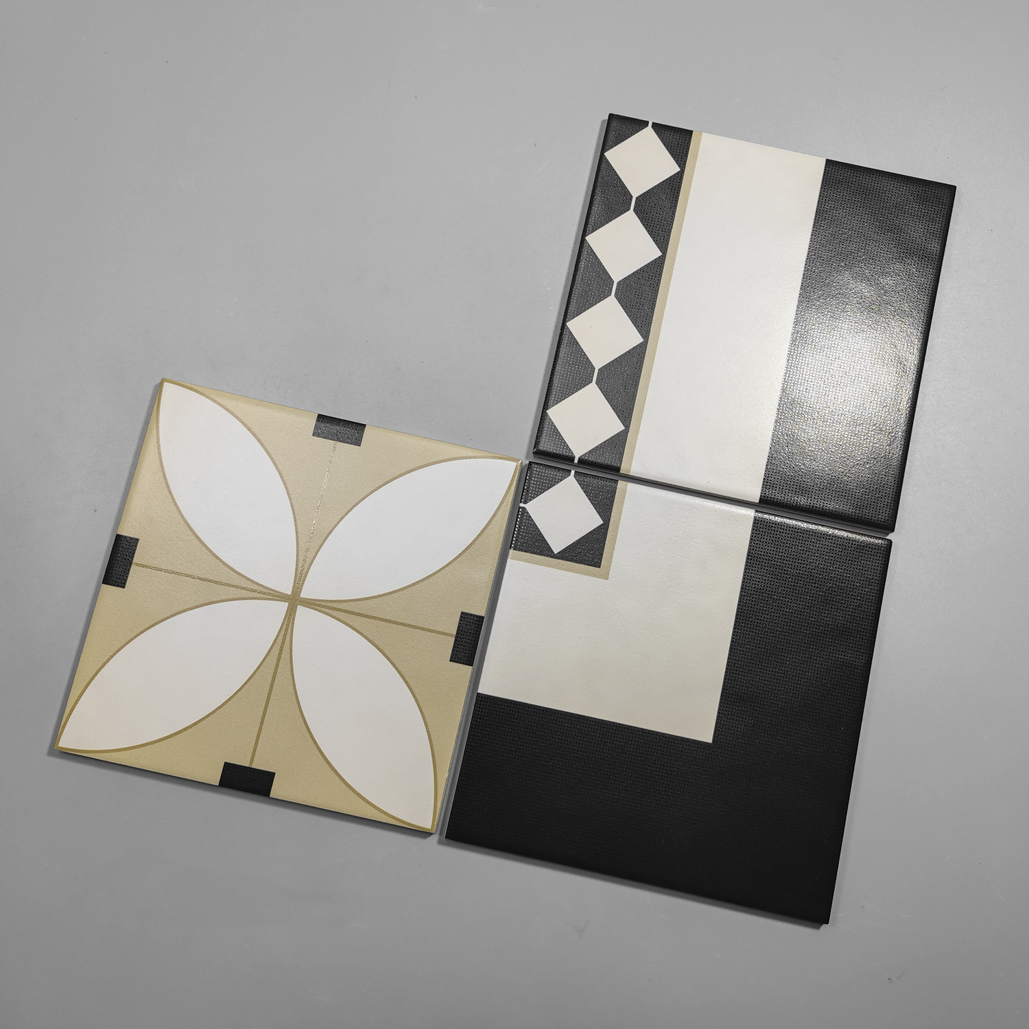 法式复古拨打线拼花瓷砖餐厅民宿入户玄关小花砖厨房阳台走廊地砖