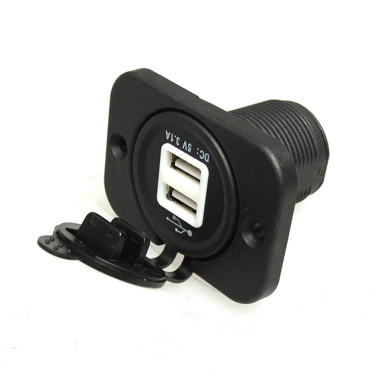 Мотоцикл автомобильная модернизация двойная USB зарядка 5В 3.1А с фиксированной панелью проводки прямые продажи производителя