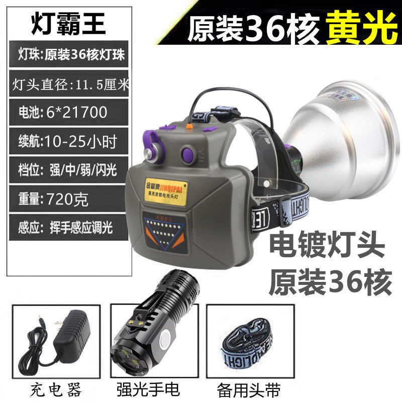 R2G36 コア P900 誘導ヘッドライト強力な光充電式超高輝度夜間屋外キャンプ釣り|undefined