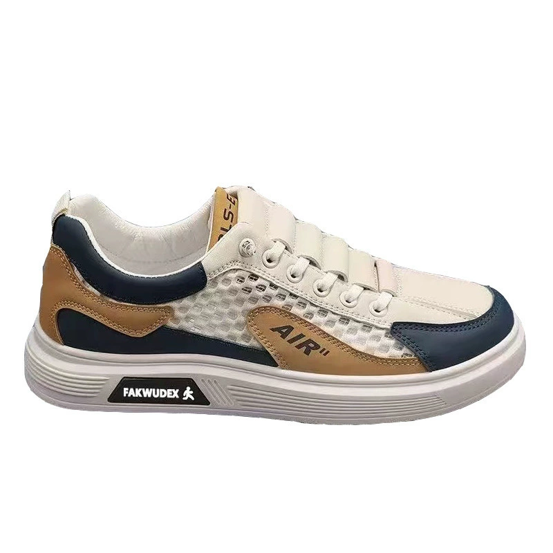 Та же модель, скидка бренда Tide, двухрядные колеса, сетчатая дышащая белая обувь, мужские повседневные легкие туфли