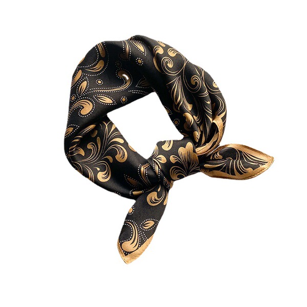 Green silk light and thin breathable elegant scarf